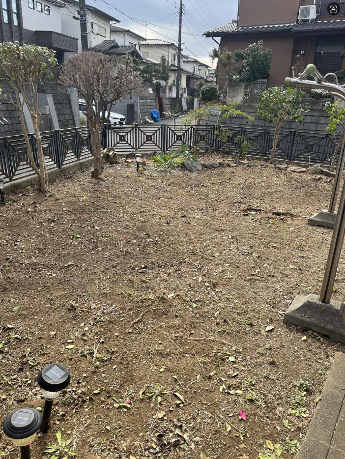 草刈り作業の仕上がり